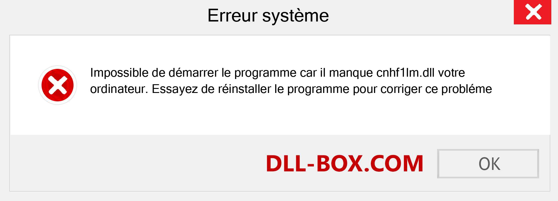 Le fichier cnhf1lm.dll est manquant ?. Télécharger pour Windows 7, 8, 10 - Correction de l'erreur manquante cnhf1lm dll sur Windows, photos, images
